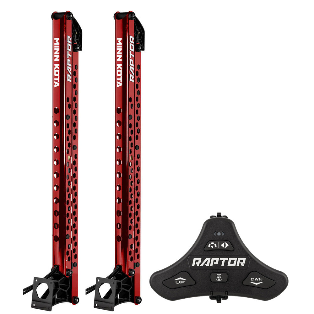Minn Kota Raptor Bundle Pair - 8' Red Shallow Water Anchors w/Active Anchoring  Footswitch Included [1810622/PAIR] - Besafe1st®  