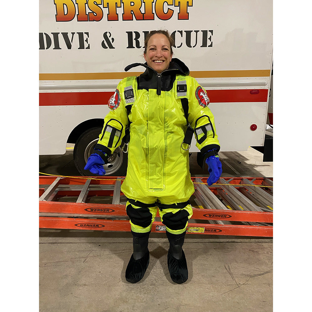 First Watch RS-1005 Ice Rescue Suit - Hi-Vis Yellow - S/M (Built to Fit 46-58) [RS-1005-HV-M] - Premium Immersion/Dry/Work Suits  Shop now 