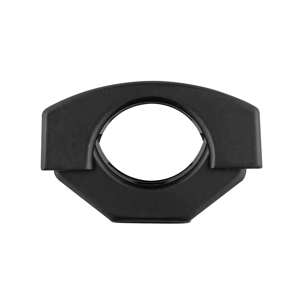 DS18 CLP-HYDRO Clamp Adaptors for Soundbars, featuring a black plastic design with a circular opening in the center.