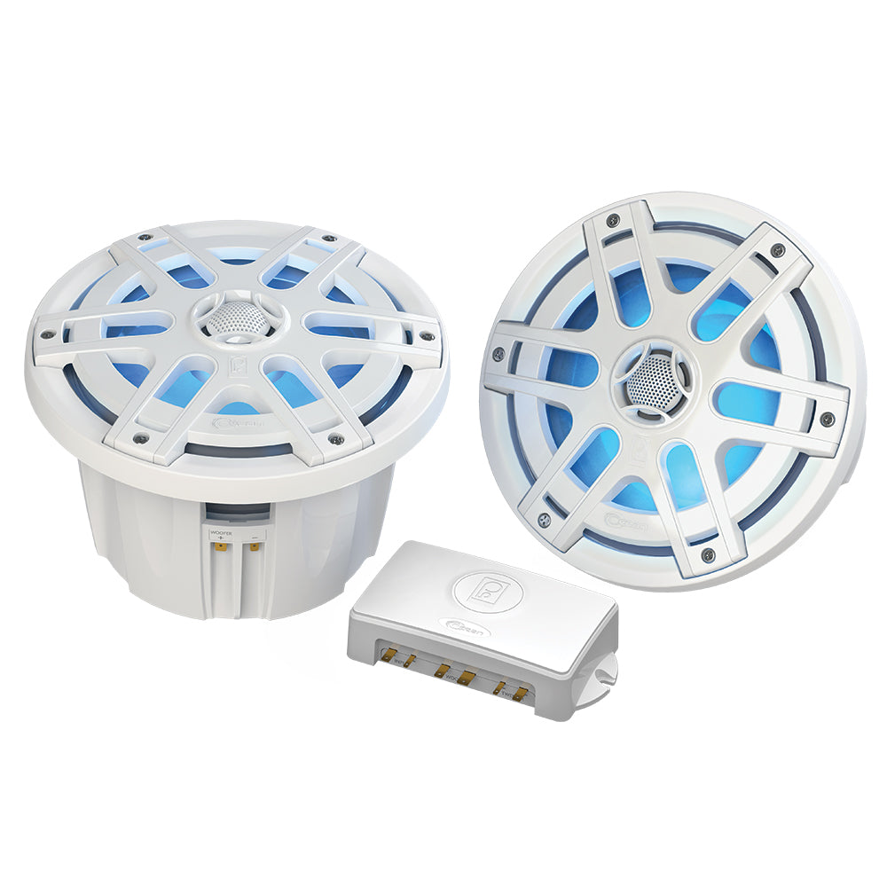 Poly-Planar 4 Inch Marine Speakers - 2-Way Coaxial Waterproof 40W