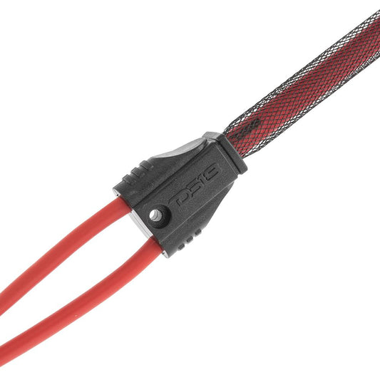 DS18 Advance Ultra Flex RCA Y Connector Cable with one female and two male connectors, featuring a durable design and flexibl
