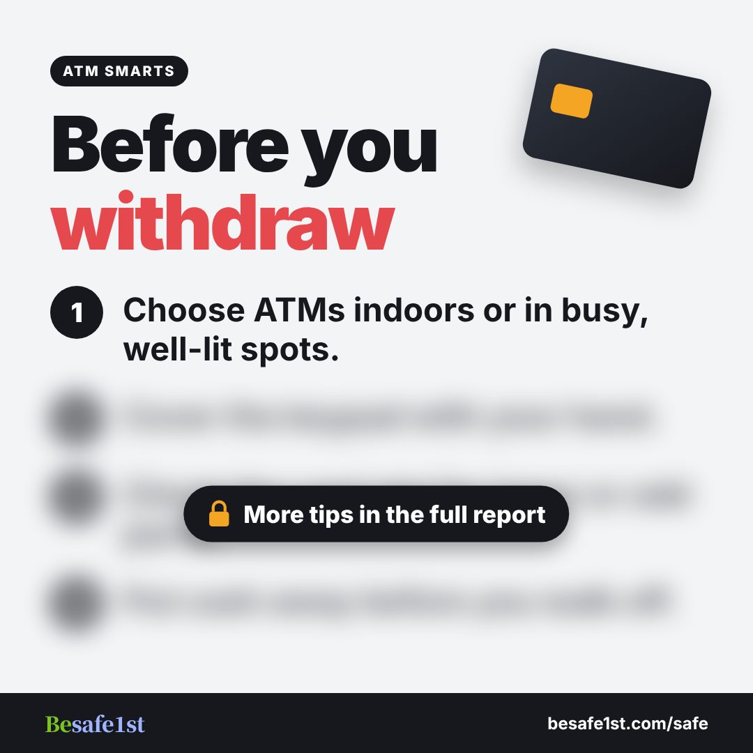 ATM safety tip preview from the 35 Anti-Crime Report