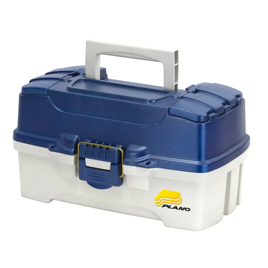 Plano 2-Tray Tackle Box w/Duel Top Access - Blue Metallic/Off White [620206] - Besafe1st® 