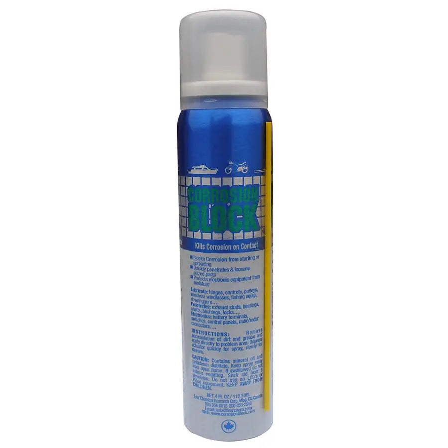Corrosion Block Liquid Pump Spray - 4oz - Non-Hazmat, Non-Flammable  Non-Toxic [20002] - Besafe1st® 