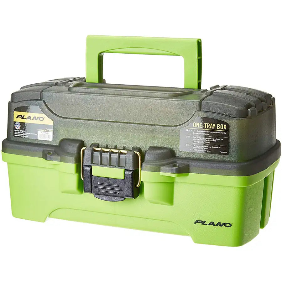 Plano 1-Tray Tackle Box w/Dual Top Access - Smoke  Bright Green [PLAMT6211] - Besafe1st®  