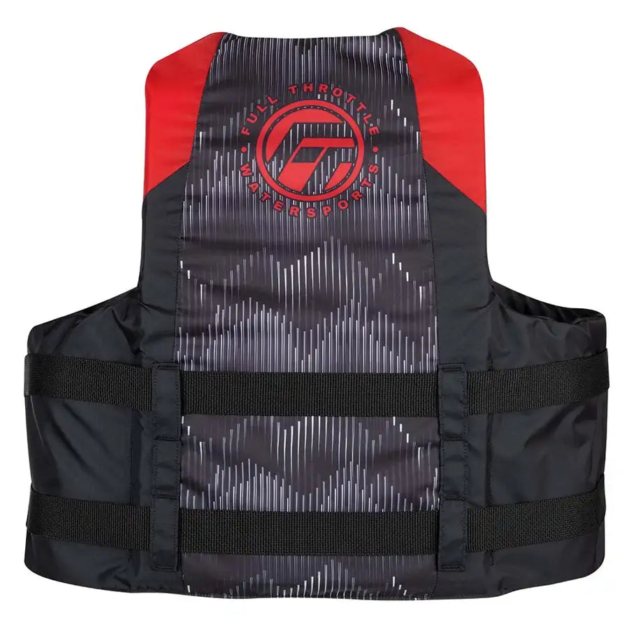 Full Throttle Adult Nylon Life Jacket - S/M - Red/Black [112200-100-030-22] - Premium Life Vests  Shop now 