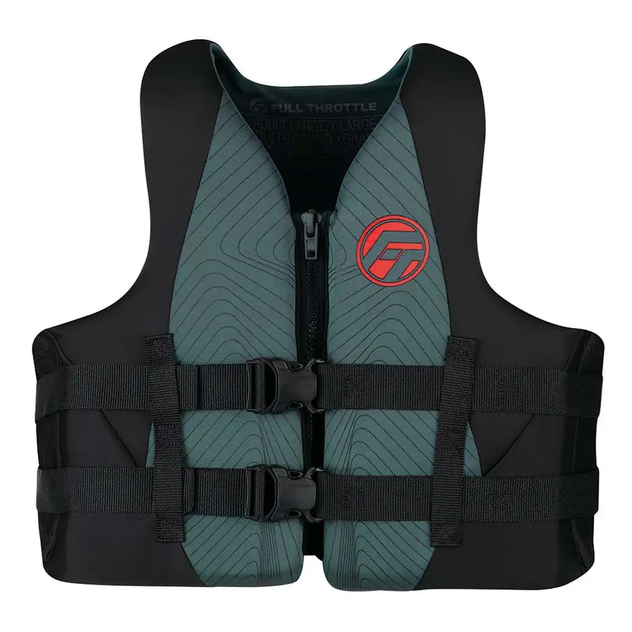 Full Throttle Adult Rapid-Dry Life Jacket - 2XL/4XL - Grey/Black [142100-701-080-22] - Premium Life Vests  Shop now 