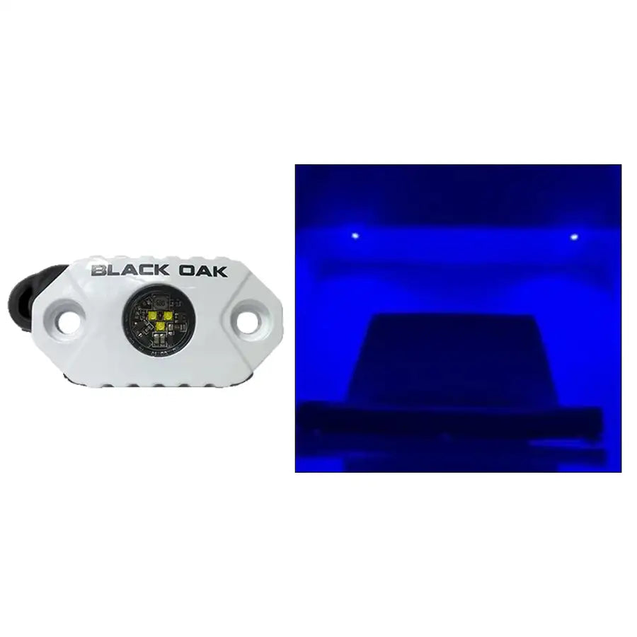 Black Oak Rock Accent Light - Blue - White Housing [MAL-B] - Besafe1st®  