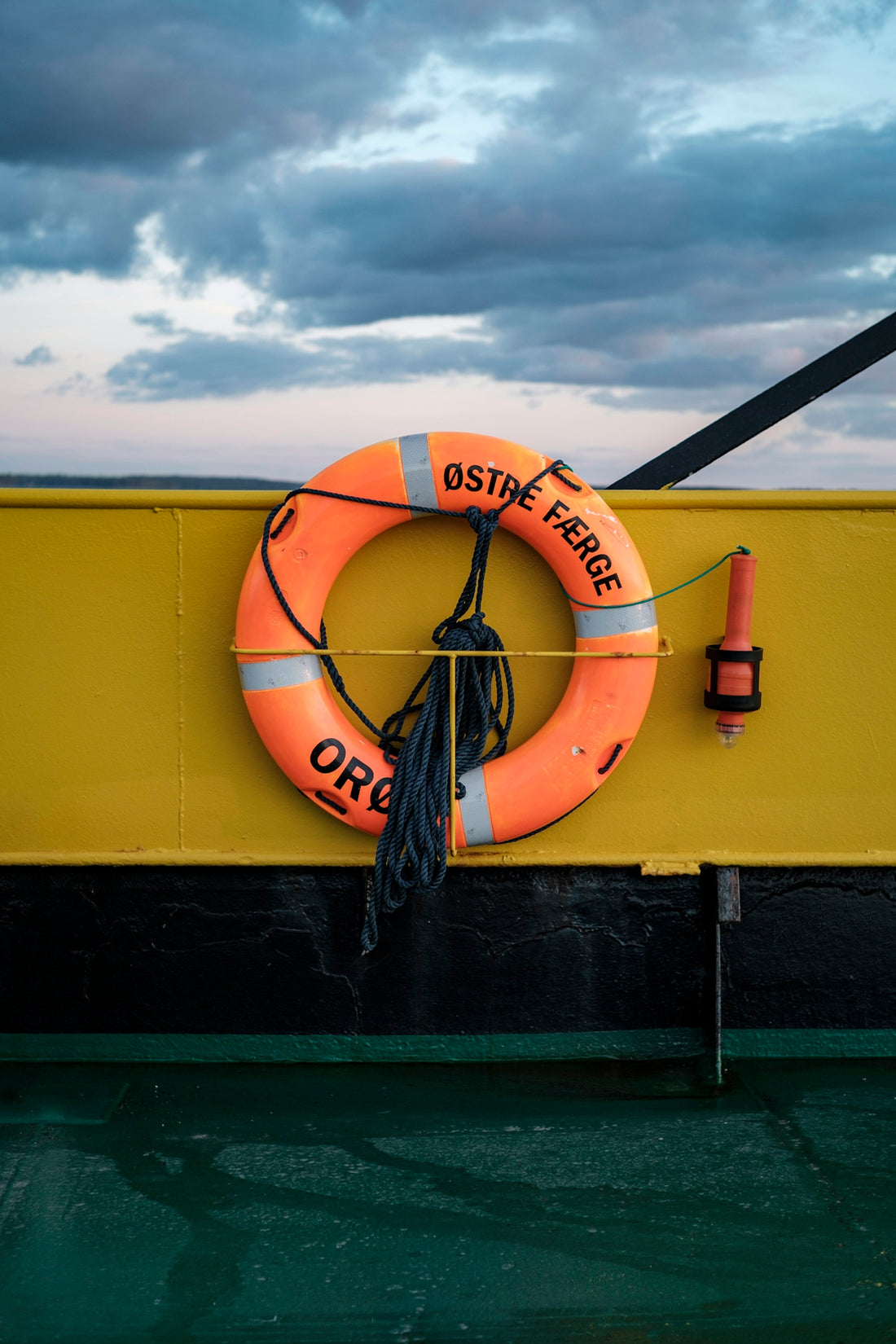 orange swim ring