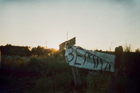 a sign that has some writing on it