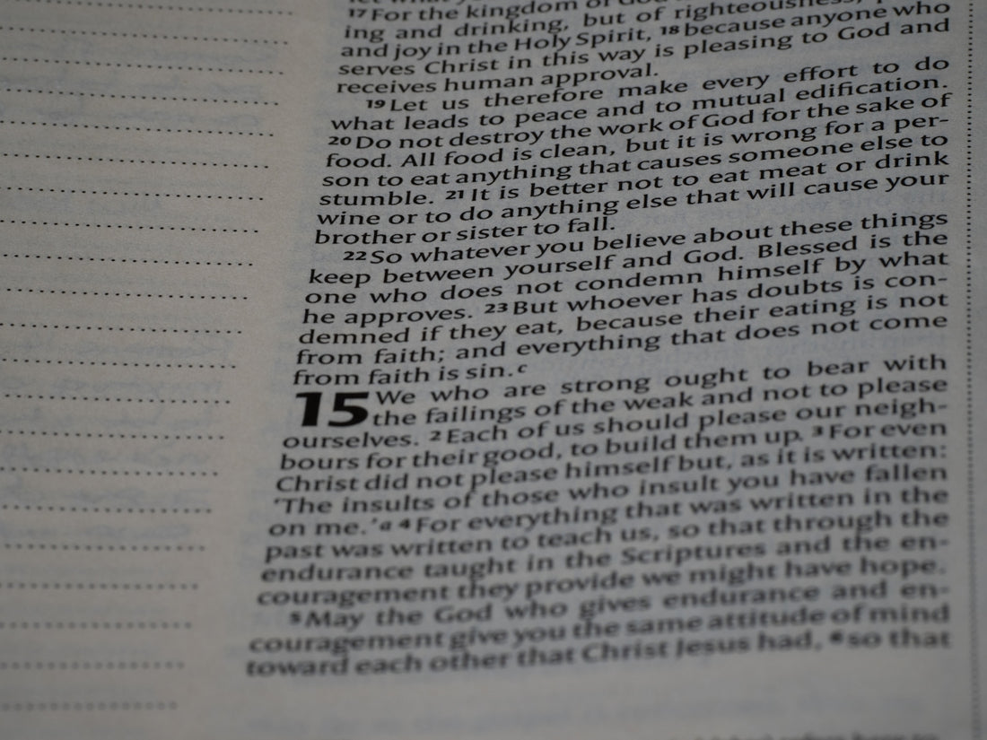 A close up of a text on a book