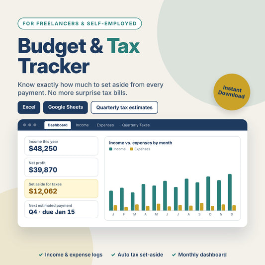 Freelancer Budget & Tax Tracker cover