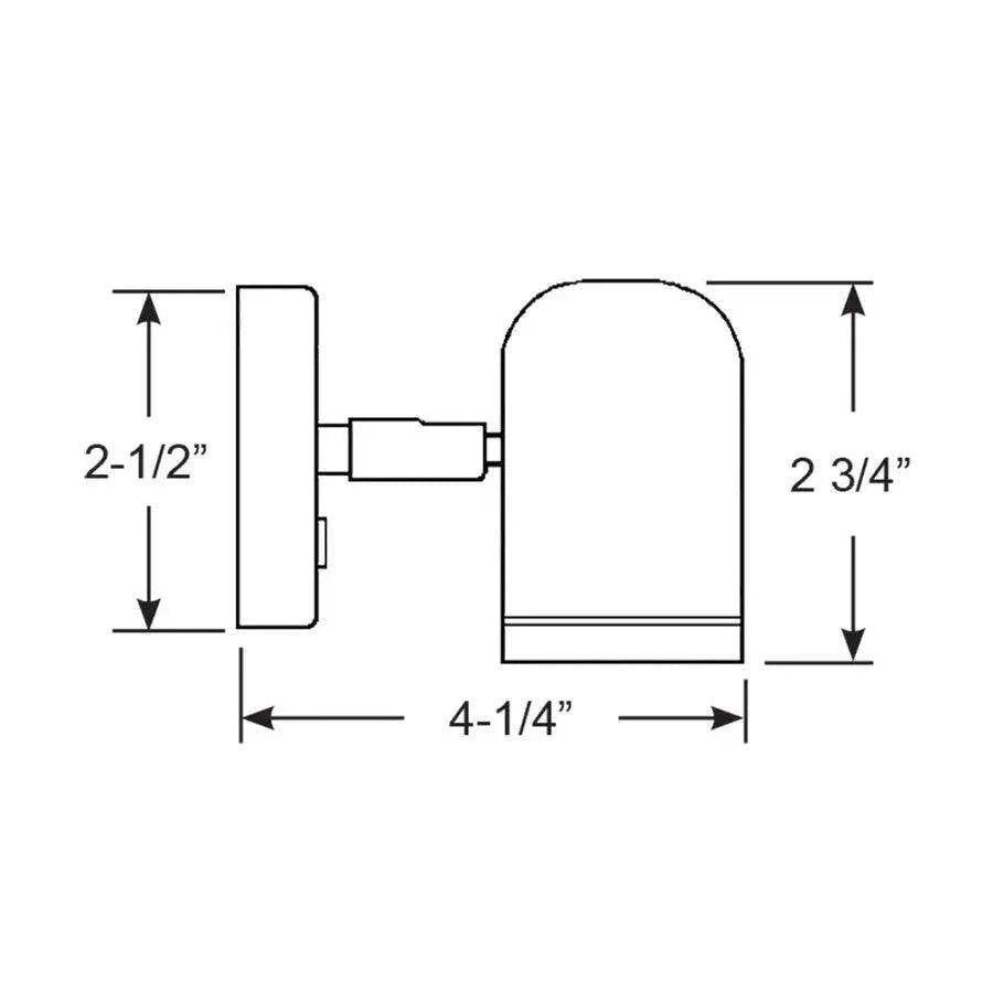 Scandvik LED Brass Reading Light - 10-30V [19052P] Scandvik