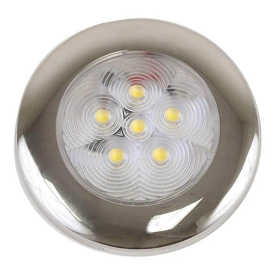 Scandvik B3 Downlight Surface Mount - Cool White - SS Trim - IP67 - 12/24V [41320P] Scandvik
