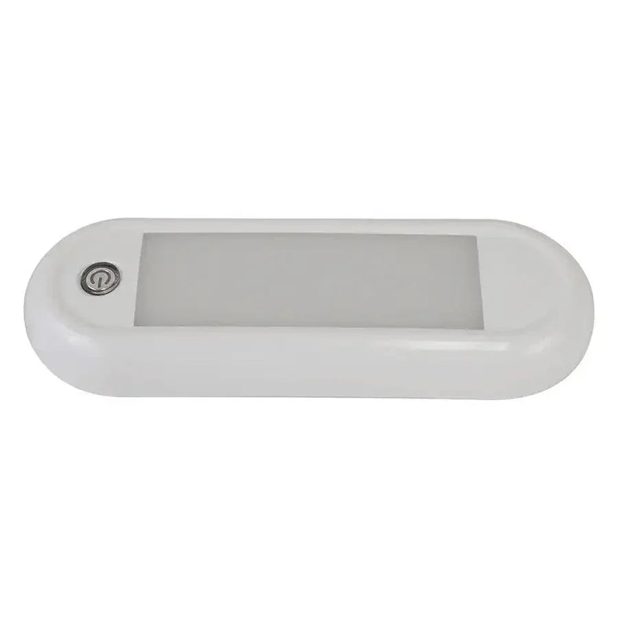 Scandvik 7" Oval Dome Light w/Switch  Dimming - 12/24V [41322P] Scandvik
