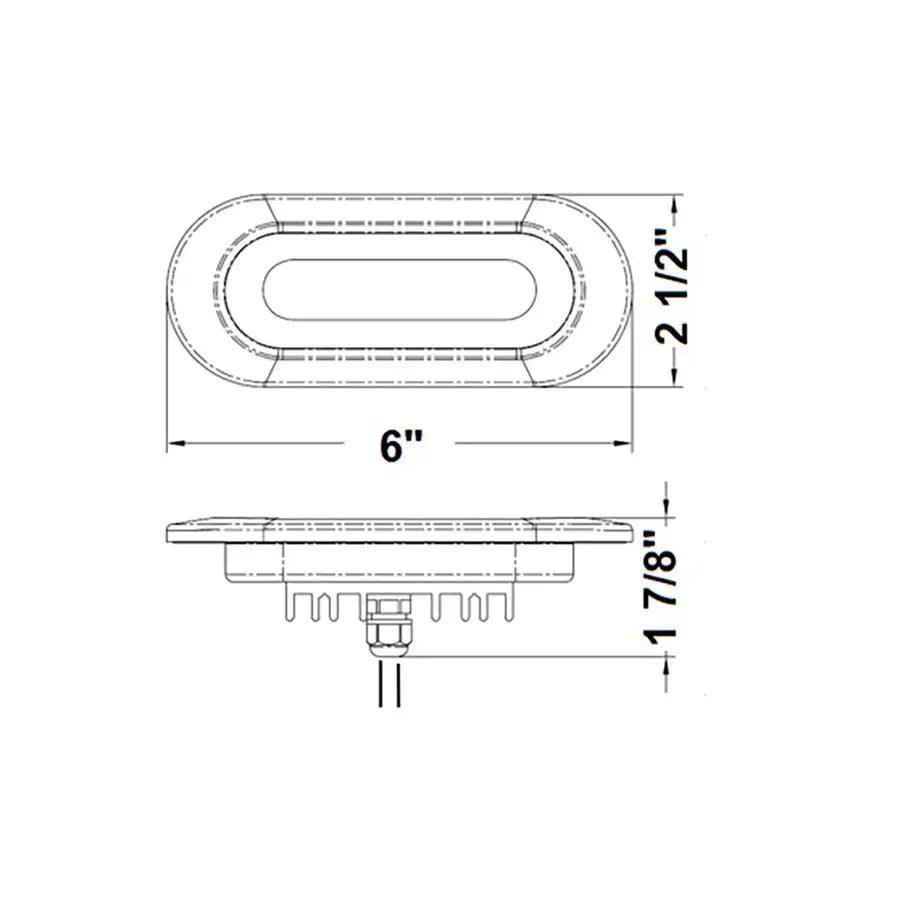 Scandvik Flush Mount Spreader Light - 10-30V - White [41343P] - Besafe1st® 