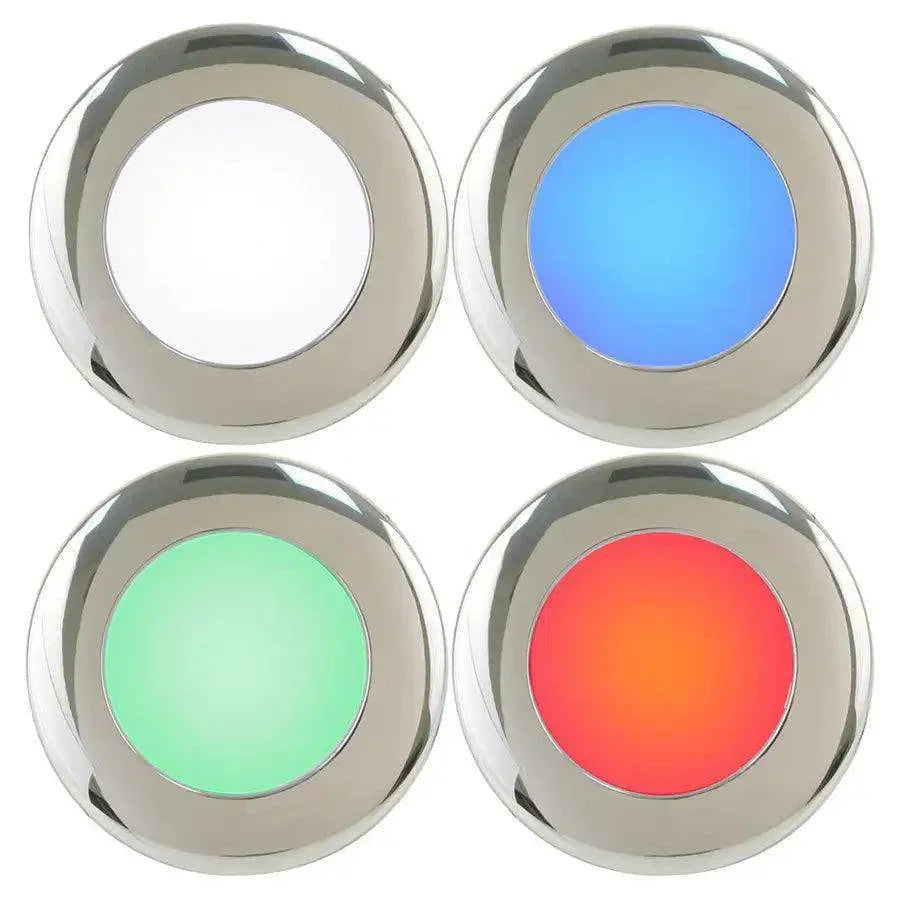 Scandvik A2.5 4 Color Downlight w/SS Trim - 8-30V [41416P] Scandvik