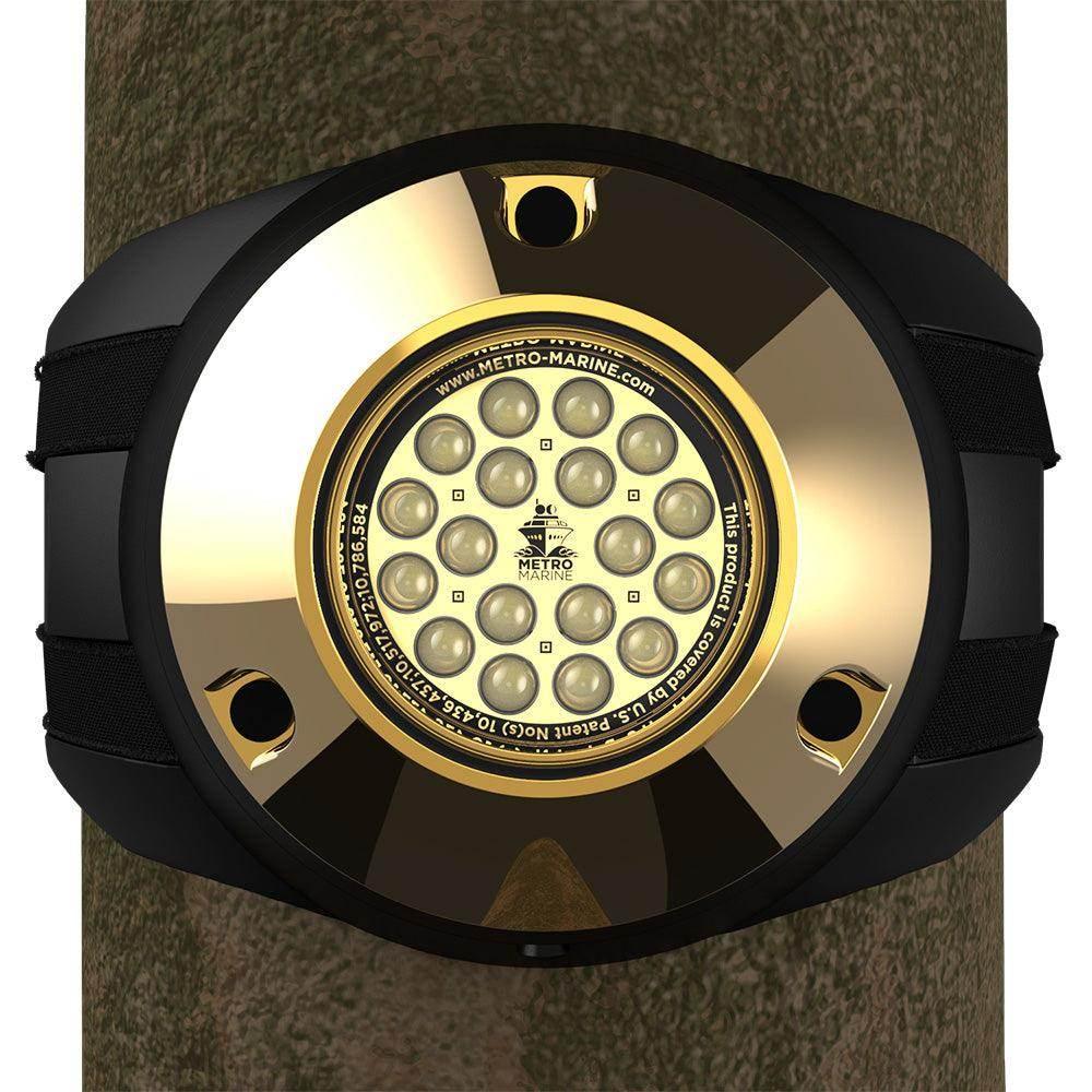Metro Marine High-Output Piling Mount Underwater Light w/Intelligent Monochromatic LEDs - White, 45 Beam [F-PMR1-W3-45] Metro Marine