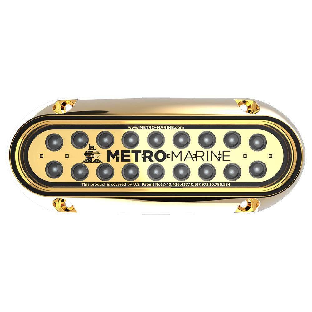 Metro Marine High-Output Elongated Underwater Light w/Intelligent Monochromatic LEDs - Aqua, 90 Beam [F-BME1-H-A3-90] Metro Marine