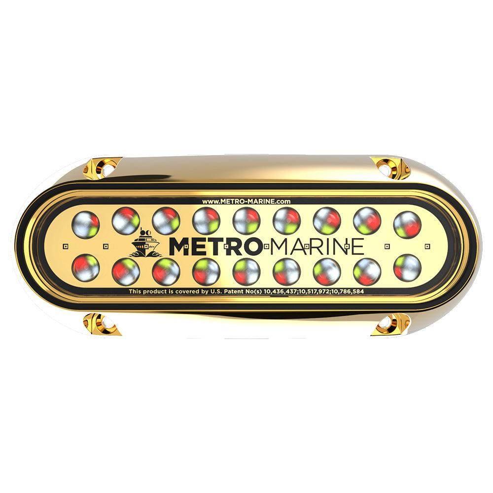 Metro Marine High-Output Elongated Underwater Light w/Intelligent Full Spectrum LEDs - RGBW, 45 Beam [F-BME1-H-FS-45] Metro Marine