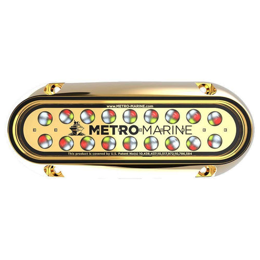 Metro Marine High-Output Elongated Underwater Light w/Intelligent Full Spectrum LEDs - RGBW, 45 Beam [F-BME1-H-FS-45] Metro Marine
