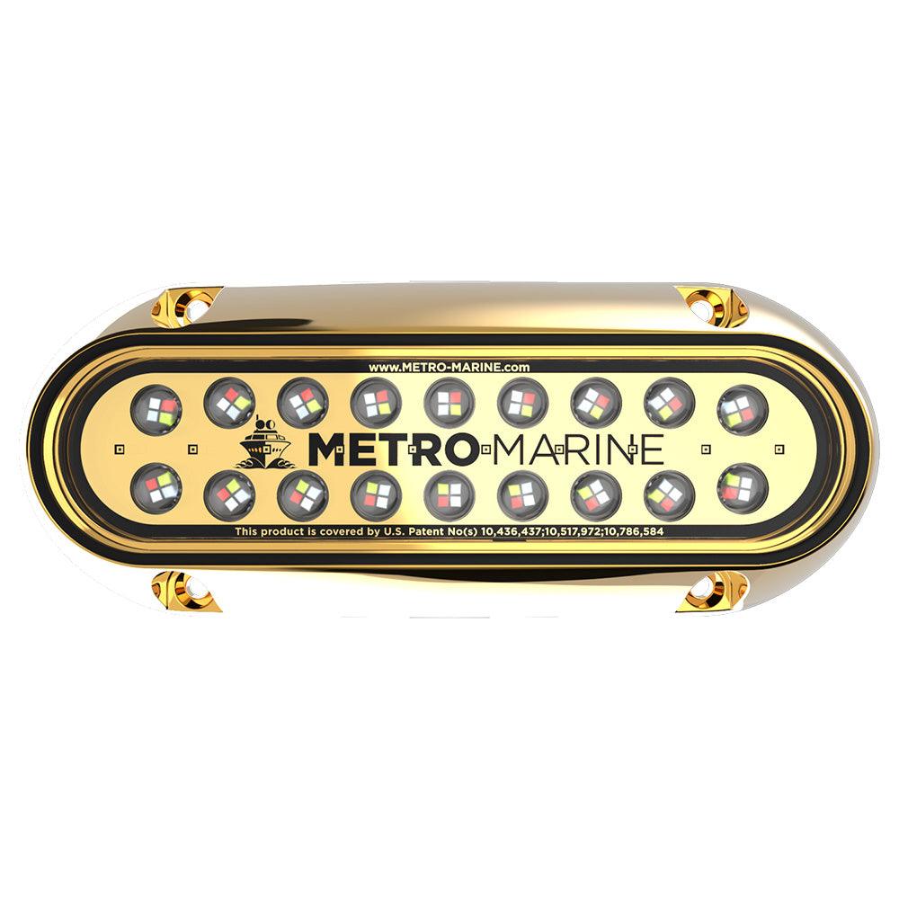 Metro Marine High-Output Elongated Underwater Light w/Intelligent Full Spectrum LEDs - RGBW, 90 Beam [F-BME1-H-FS-90] - Besafe1st® 