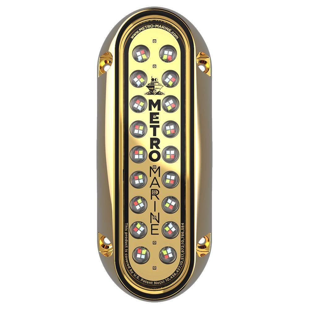 Metro Marine High-Output Elongated Vertical Mount Light w/Intelligent Full Spectrum LEDs - RGBW, 90 Beam [F-BME1-V-FS-90] Metro Marine