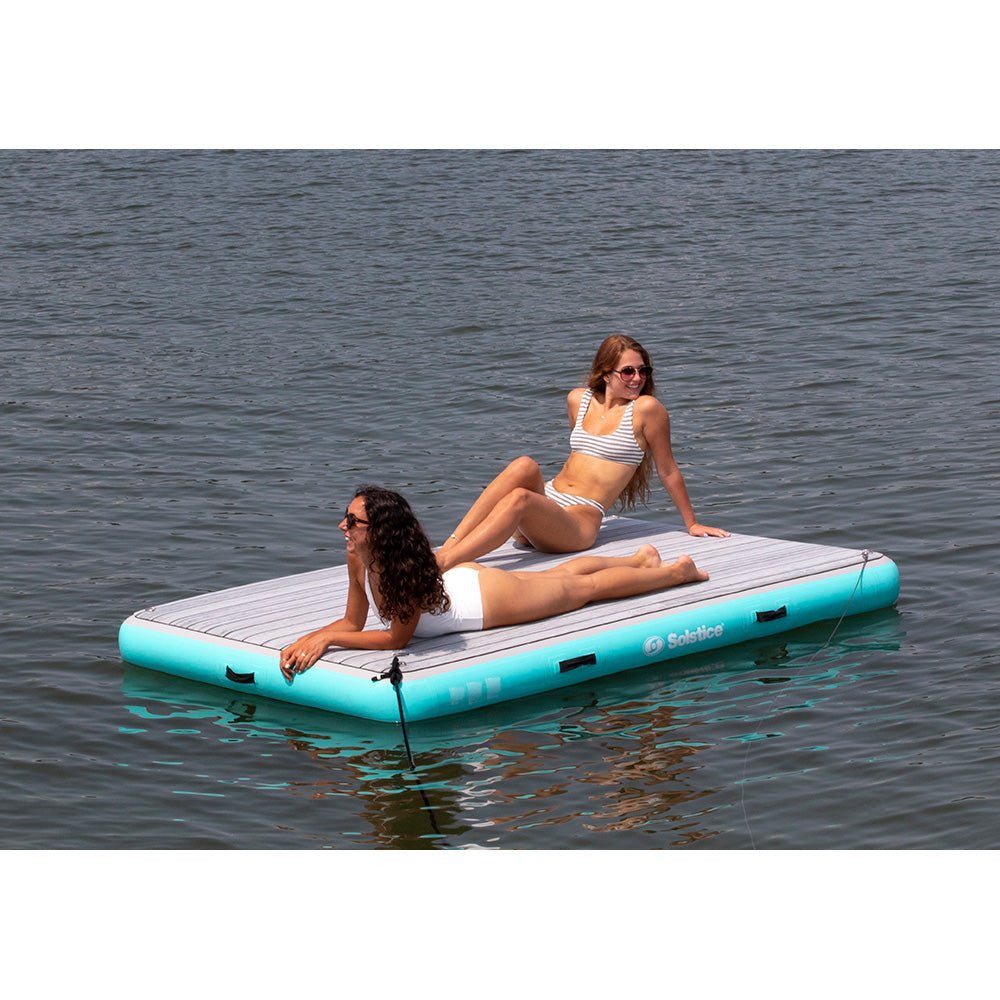Solstice Watersports 8 x 5 Luxe Dock w/Traction Pad  Ladder [38805] - Premium Inflatable Docks & Mats  Shop now 