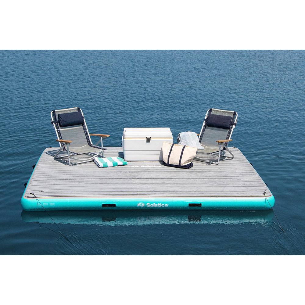 Solstice Watersports 10 x 8 Luxe Dock w/Traction Pad Ladder [38810] - Besafe1st® 