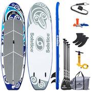 Solstice Watersports 16 Maori Giant Inflatable Stand-Up Paddleboard w/Leash 4 Paddles [35180] - Besafe1st® 