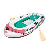 Solstice Watersports Voyager 4-Person Inflatable Boat Kit w/Oars Pump [30401] - Besafe1st® 