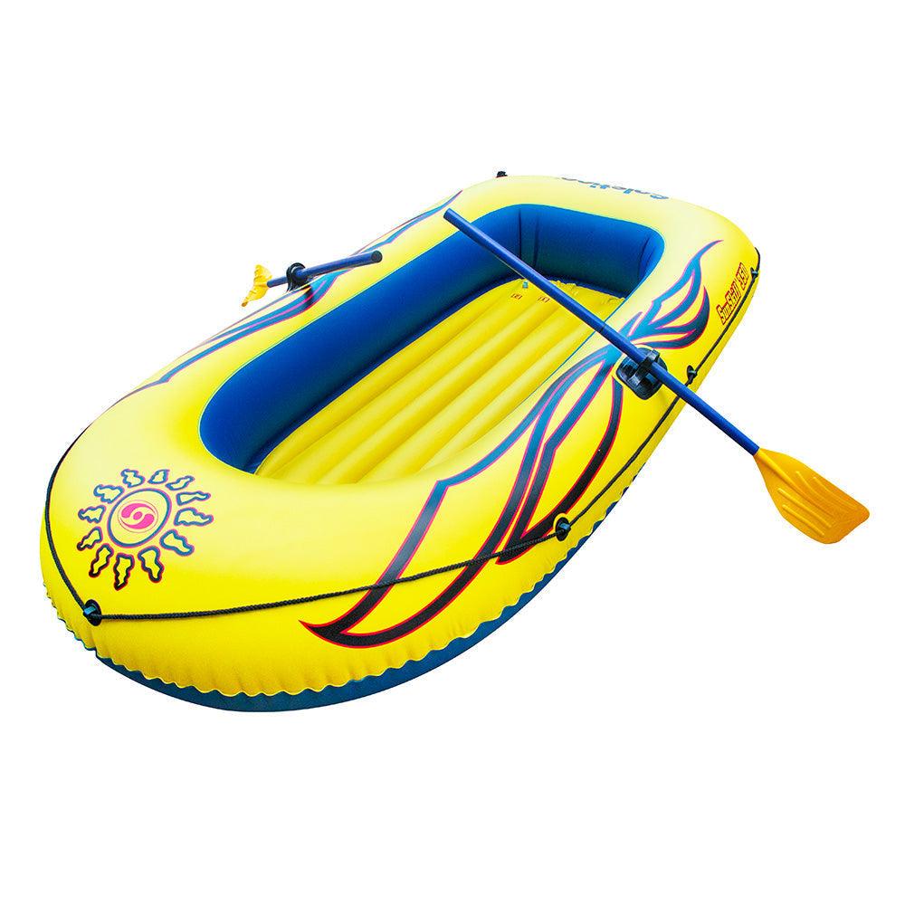 Solstice Watersports Sunskiff 3-Person Inflatable Boat Kit w/Oars Pump [29351] - Besafe1st® 