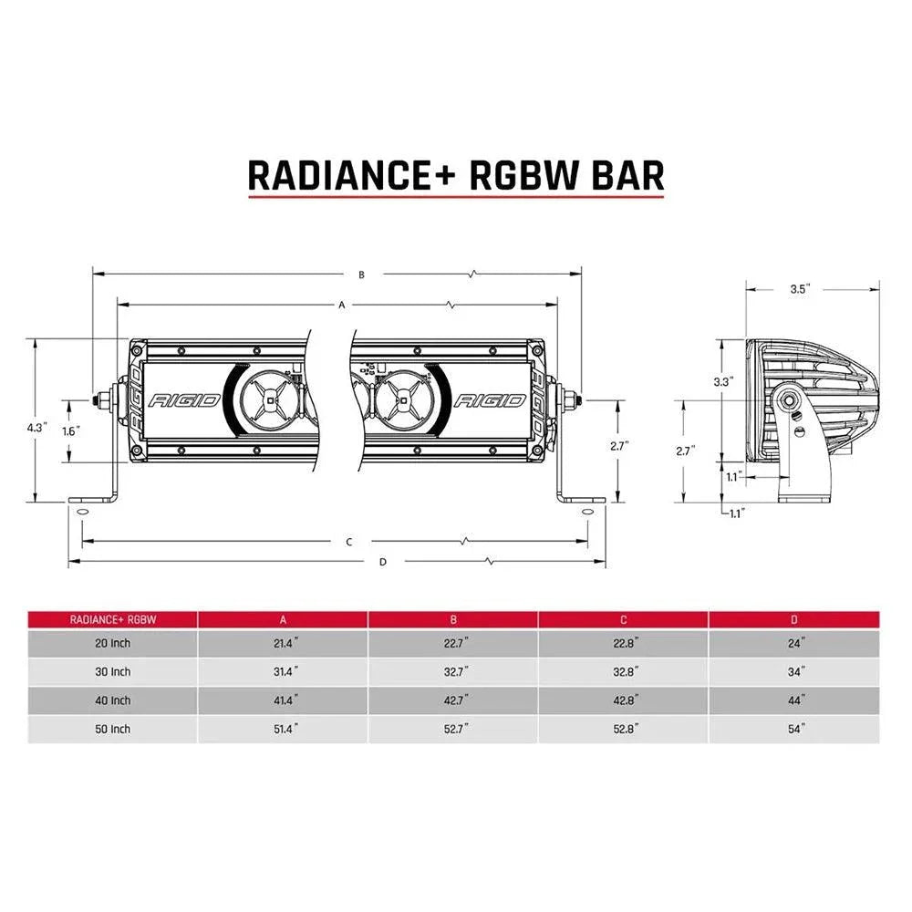 RIGID Industries Radiance + 40" Light Bar - RGBW [240053] RIGID Industries