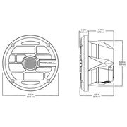 Roswell R Series 6.5 Marine Speakers - Anthracite Grille - 60W RMS  120W Peak Power [C920-1902] - Premium Speakers Besafe1st Shop now 