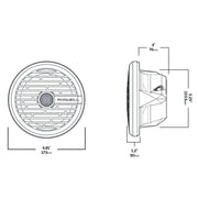 Roswell R1 6.5 Marine Speakers - White - 80W RMS  160W Peak Power [C920-1600] - Premium Speakers Besafe1st Shop now 