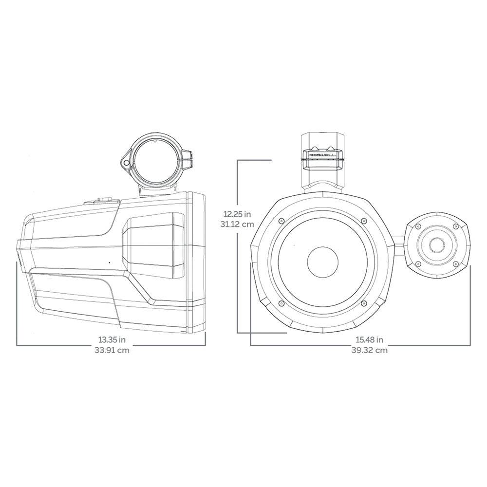 Roswell R1 Pro Tower Speakers - White - 200W RMS 400W Peak Power [C920-1910W] - Besafe1st