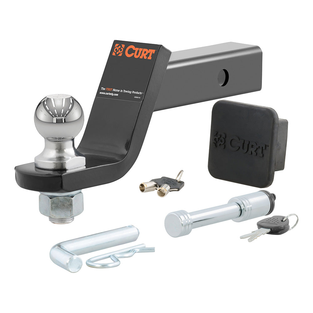 CURT Towing Starter Kit w/2" Ball - 2" Shank - 7,500 lbs - 4" Drop [45554] - Premium Accessories Besafe1st Shop now 