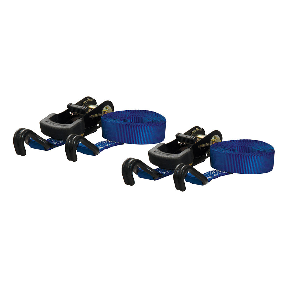 CURT 16 Blue Cargo Straps w/"J" Hooks - 733 lbs - 2 Pack [83020] - Premium Accessories Besafe1st Shop now 