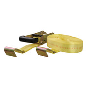 CURT 27 Yellow Cargo Strap w/Flat Hooks - 3,333 lbs [83048] - Premium Accessories Besafe1st Shop now 