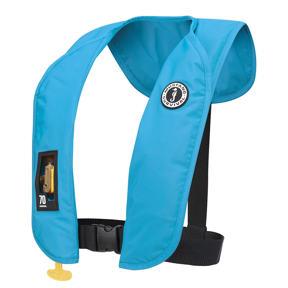 Mustang MIT 70 Manual Inflatable PFD - Azure (Blue) [MD4041-268-0-202] - Besafe1st® 