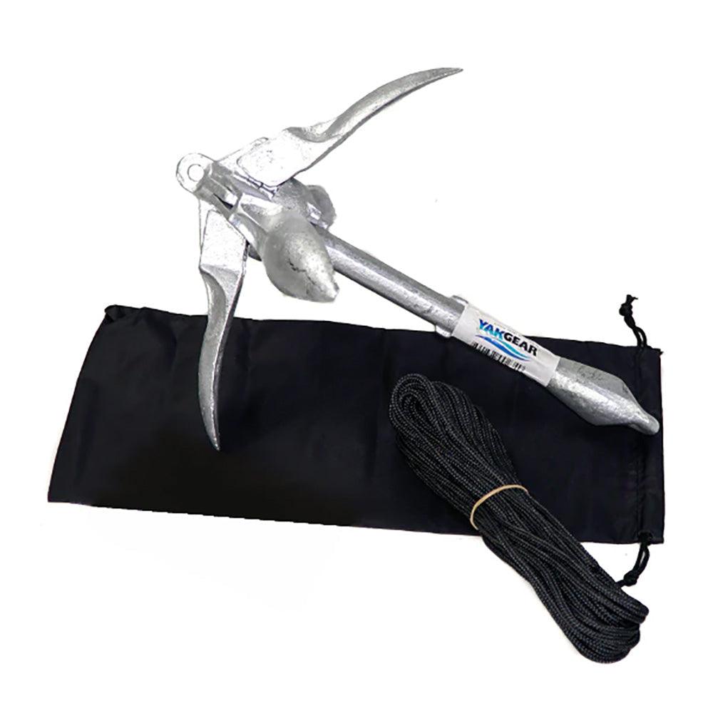 YakGear 3.3lb Grapnel Anchor Kit w/Storage Bag [AB3] - Besafe1st® 