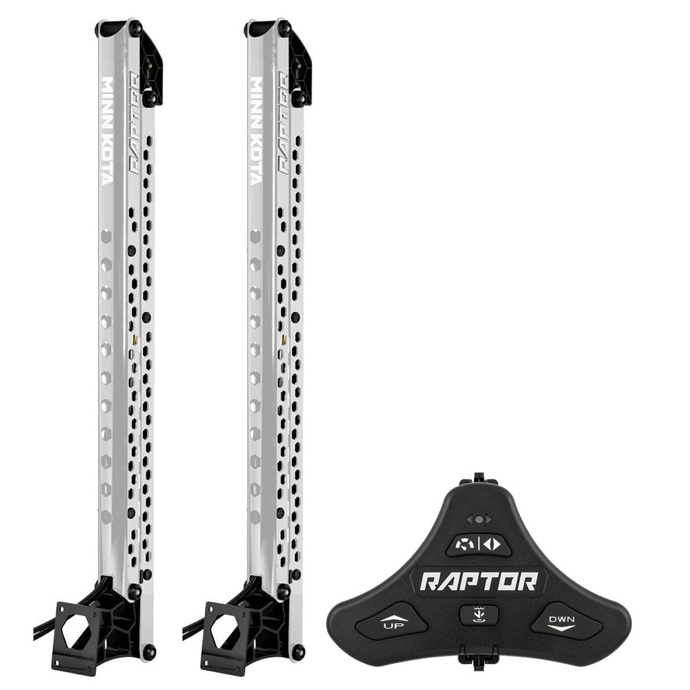 Minn Kota Raptor Bundle Pair - 10' Silver Shallow Water Anchors w/Active Anchoring  Footswitch Included [1810633/PAIR] - Besafe1st®  