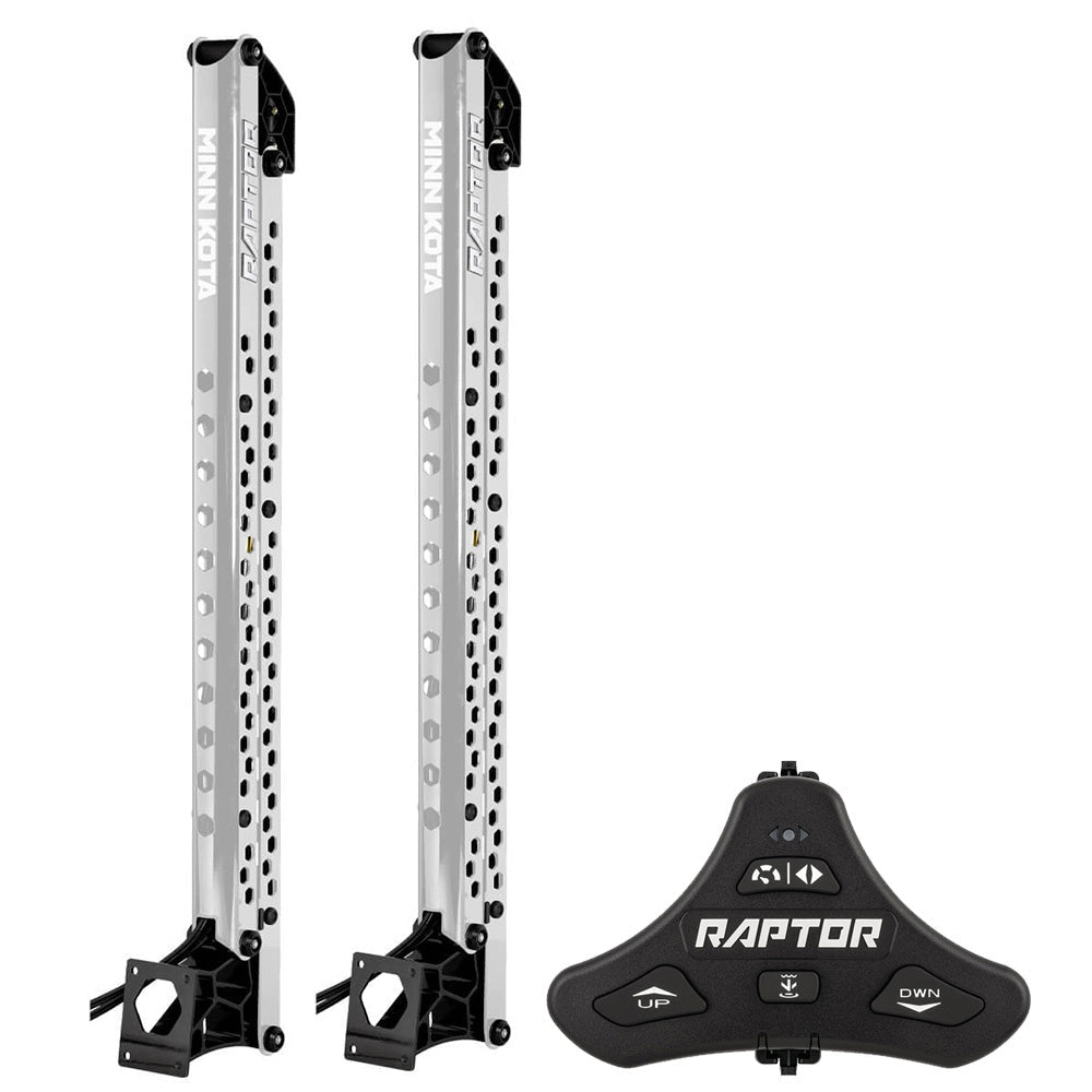 Minn Kota Raptor Bundle Pair - 8' Silver Shallow Water Anchors w/Active Anchoring  Footswitch Included [1810623/PAIR] - Besafe1st®  