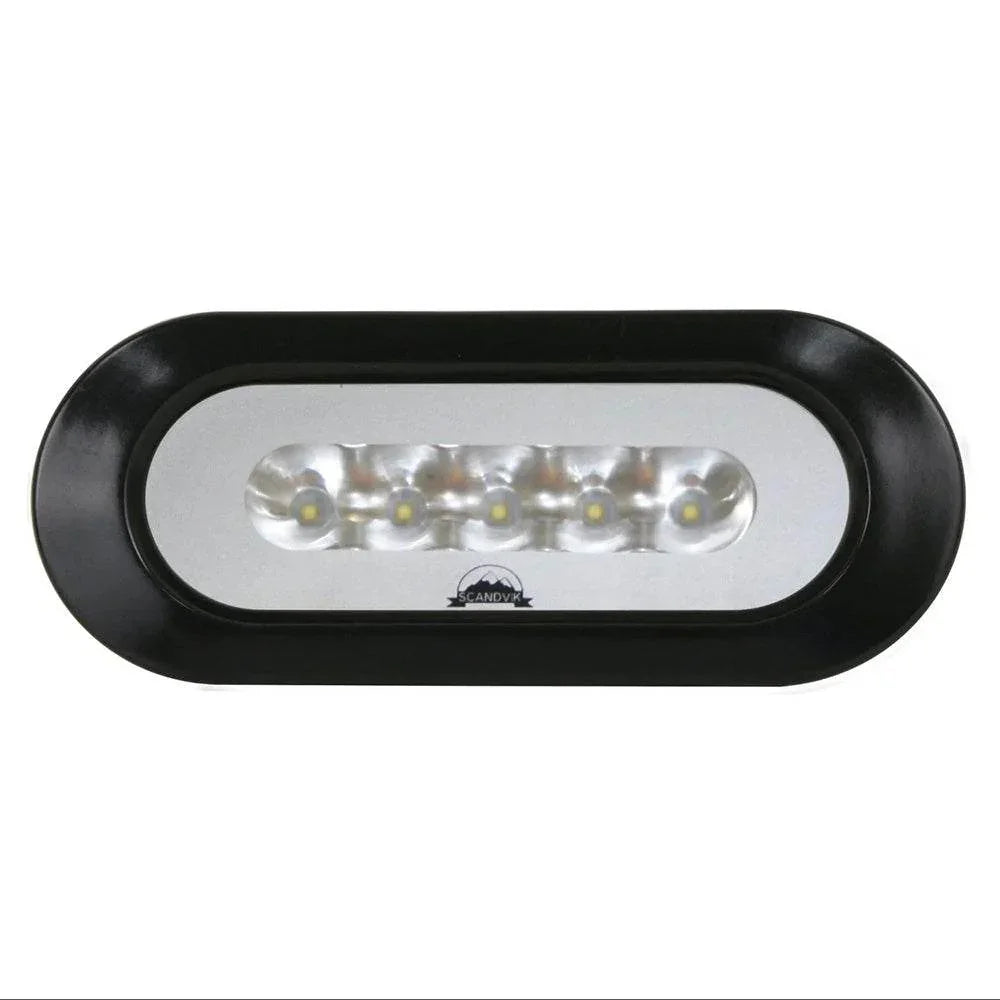 Scandvik Flush Mount Spreader Light - Black [41356P] Scandvik