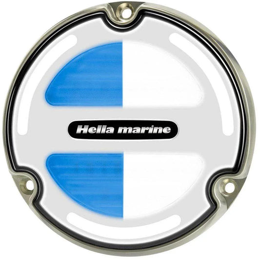 Hella Marine Apelo A3 White/Blue Underwater Light - Bronze - White Lens [016830001] - Besafe1st