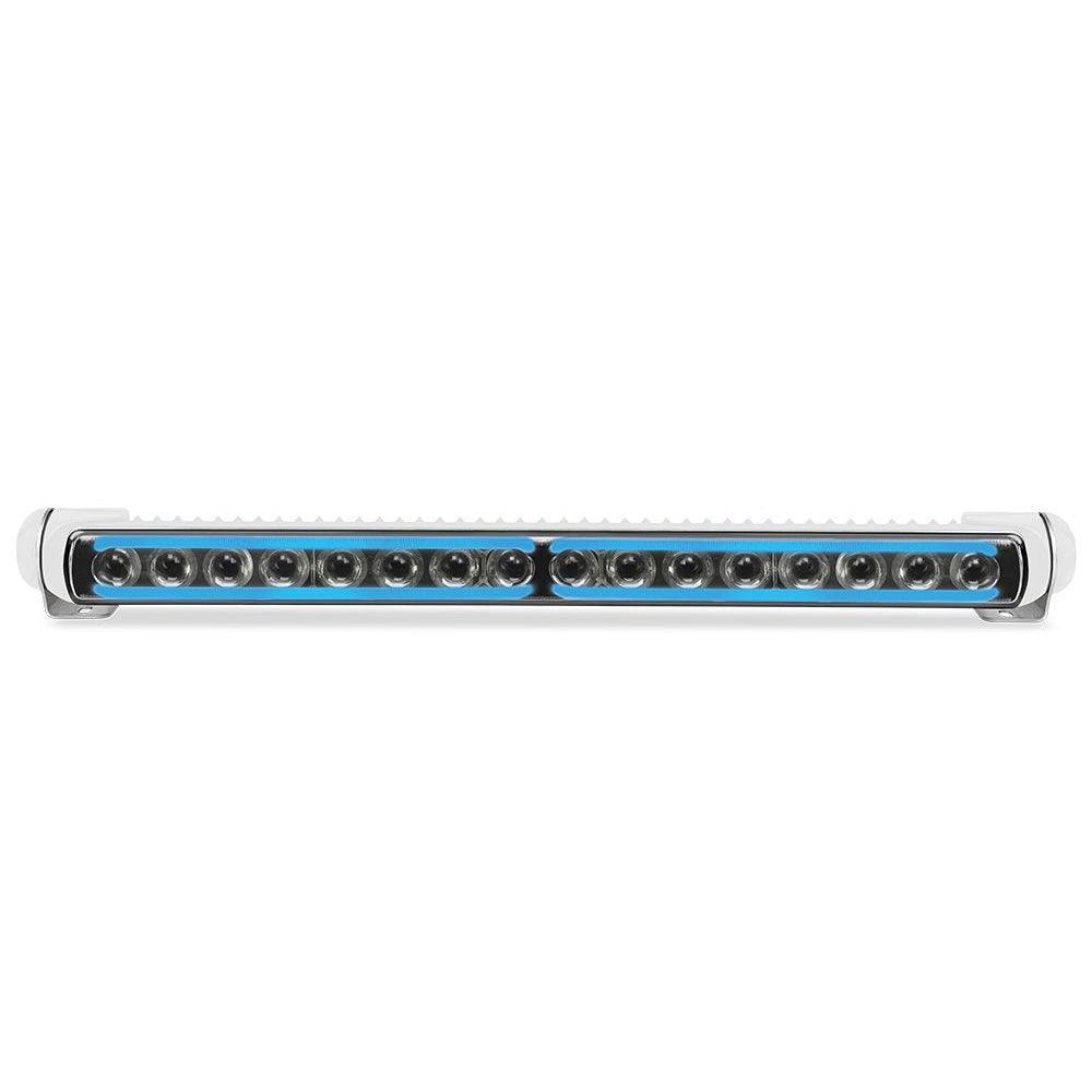 Hella Marine Sea Hawk-470 Pencil Beam Light Bar w/Blue Edge Light White Housing [958140531] - Besafe1st® 