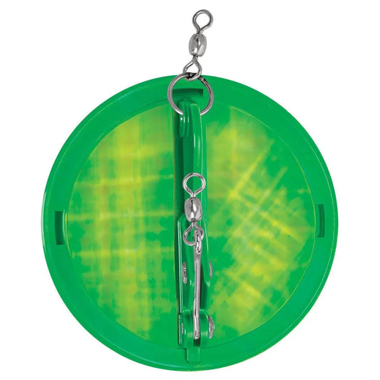 Luhr-Jensen 3-1/4" Dipsy Diver - Kelly Green/Silver Bottom Moon Jelly [5560-000-2511] - Besafe1st