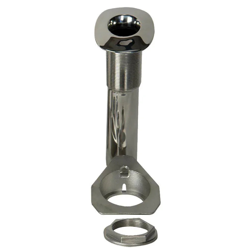 C.E. Smith 80 Series Screwless Flush Mount Rod Holder - 15 Degree - Stainless Steel - Swivel Bottom - Black Liner [53687S] C.E. Smith