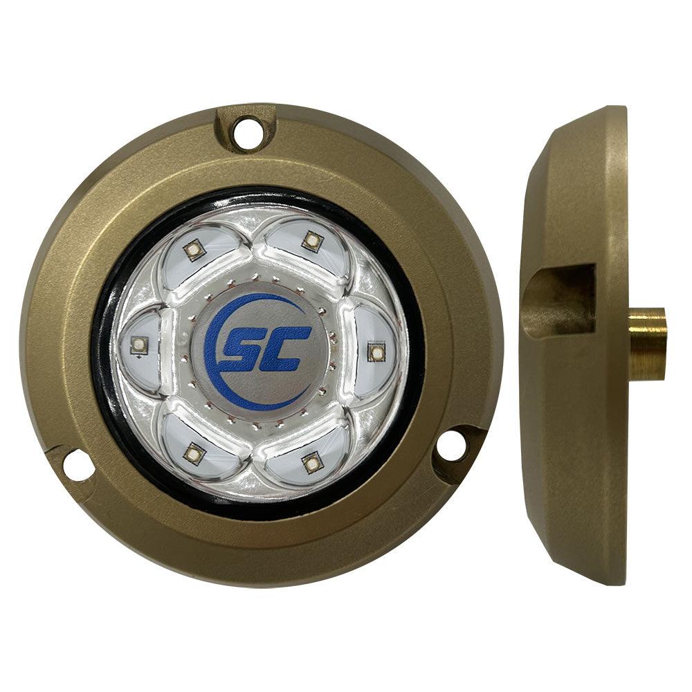 Shadow-Caster SC2 Series Bronze Surface Mount Underwater Light - Bimini Blue [SC2-BB-BZSM] - Besafe1st® 