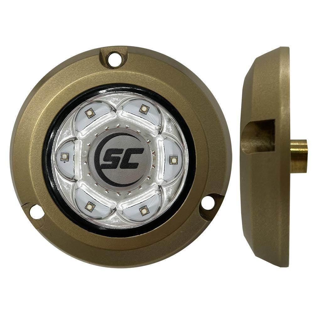 Shadow-Caster SC2 Series Bronze Surface Mount Underwater Light - Great White [SC2-GW-BZSM] Shadow-Caster LED Lighting